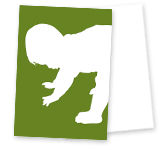 Creative Services wenskaart babygroen Creative Services