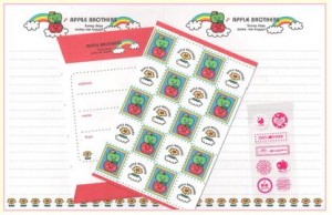 postpapier appeltjes