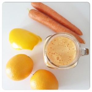 ingredienten oranje smoothie