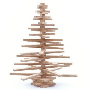 houten-kerstboom-3d
