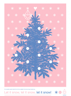 kerstboom-poster-let-it-snow-zilverblauw