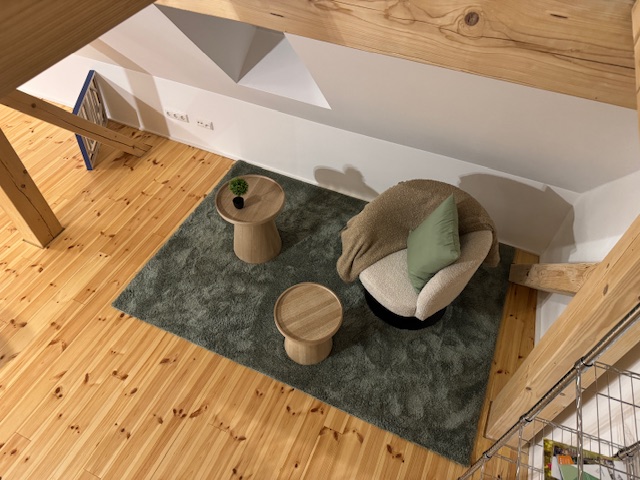 zitje in een appartement