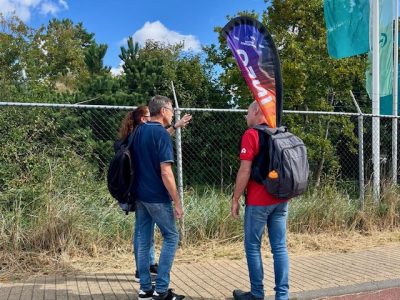 vrijwilliger bij de grand prix
