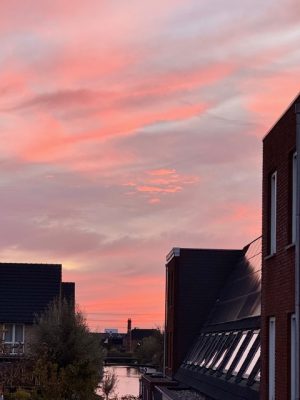 roze lucht