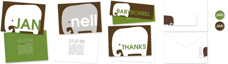 Creative Services geboortekaarten of trouwkaarten