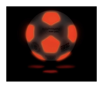 trendyspeelgoed glow in the dark voetbal
