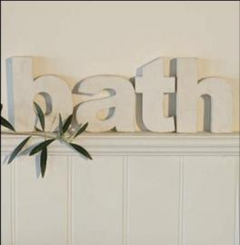 letters bath