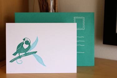 Handgestempelde kaart