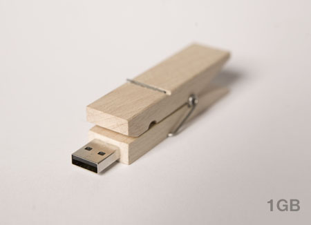 Wasknijper USB stick