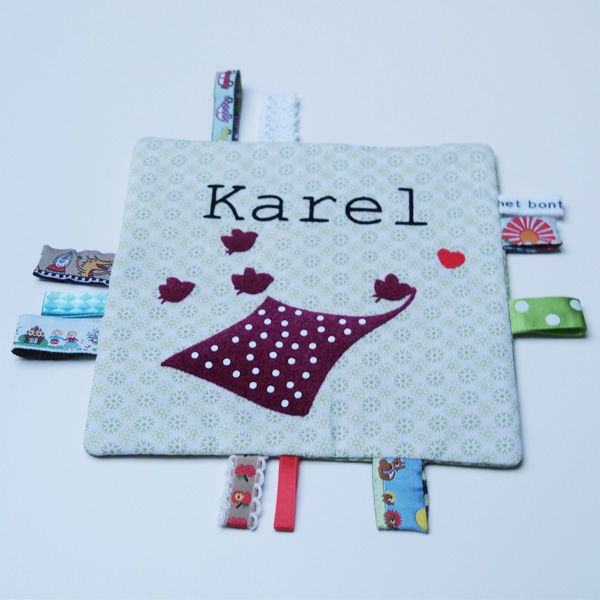 Gepersonaliseerd labeldoekje