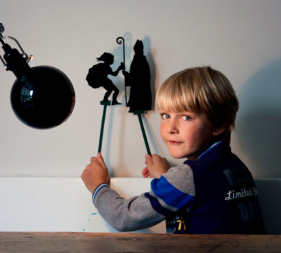 Magie op de muur  Schimmenspel sinterklaas