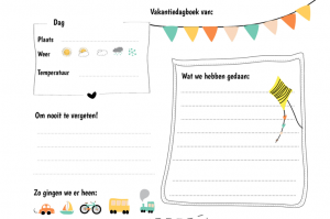 Printable vakantiedagboek