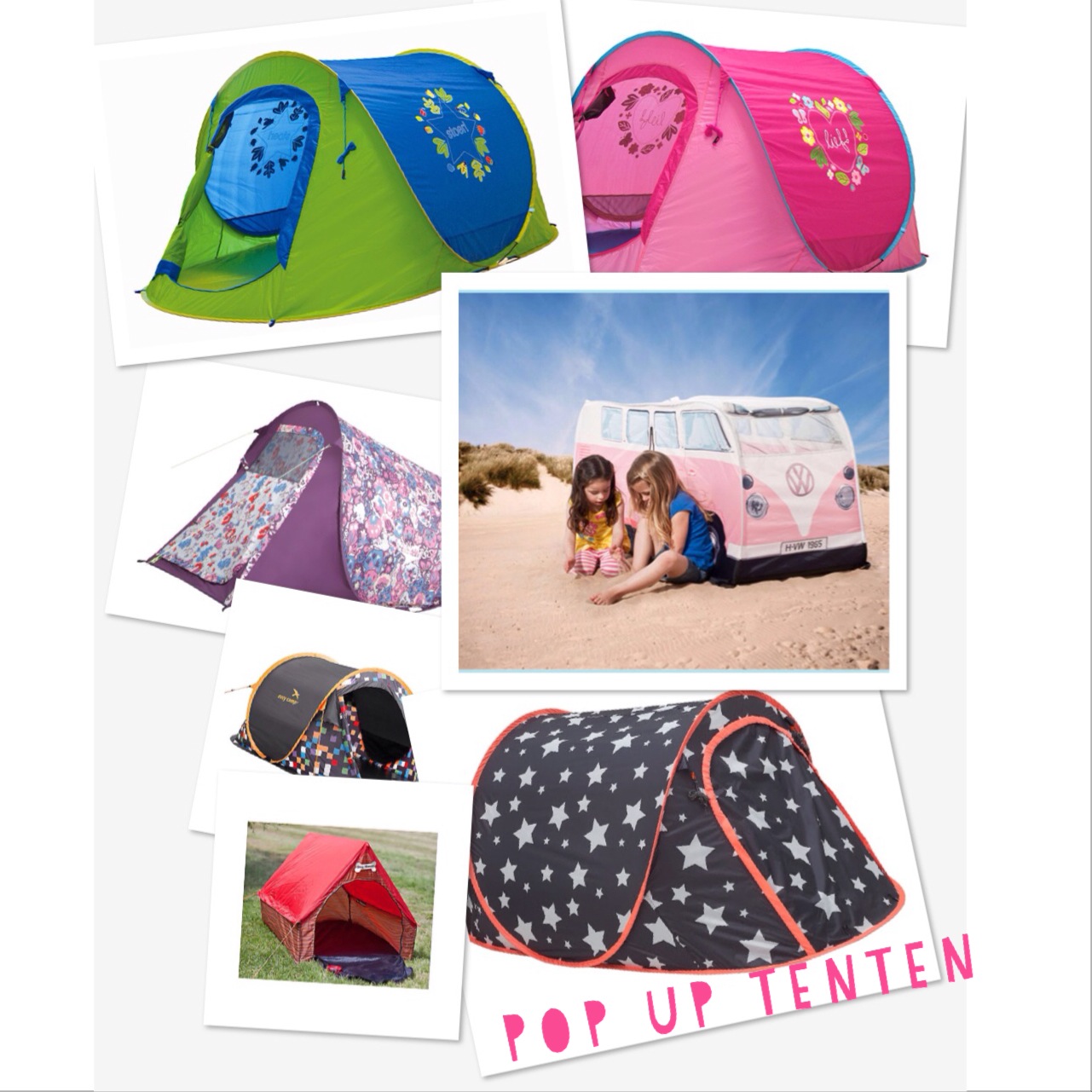 Floep! Even de tent opgooien.