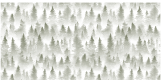 Het allerleukste inpakpapier voor Kerst Kerstbomen in de mist pakpapier leuke lintjes