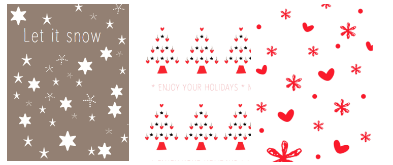 Free Printable inpakpapier voor kerst