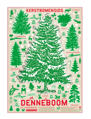 poster kerstboom