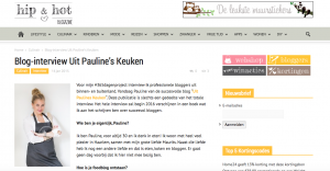 screendump paulineskeuken bloginterview