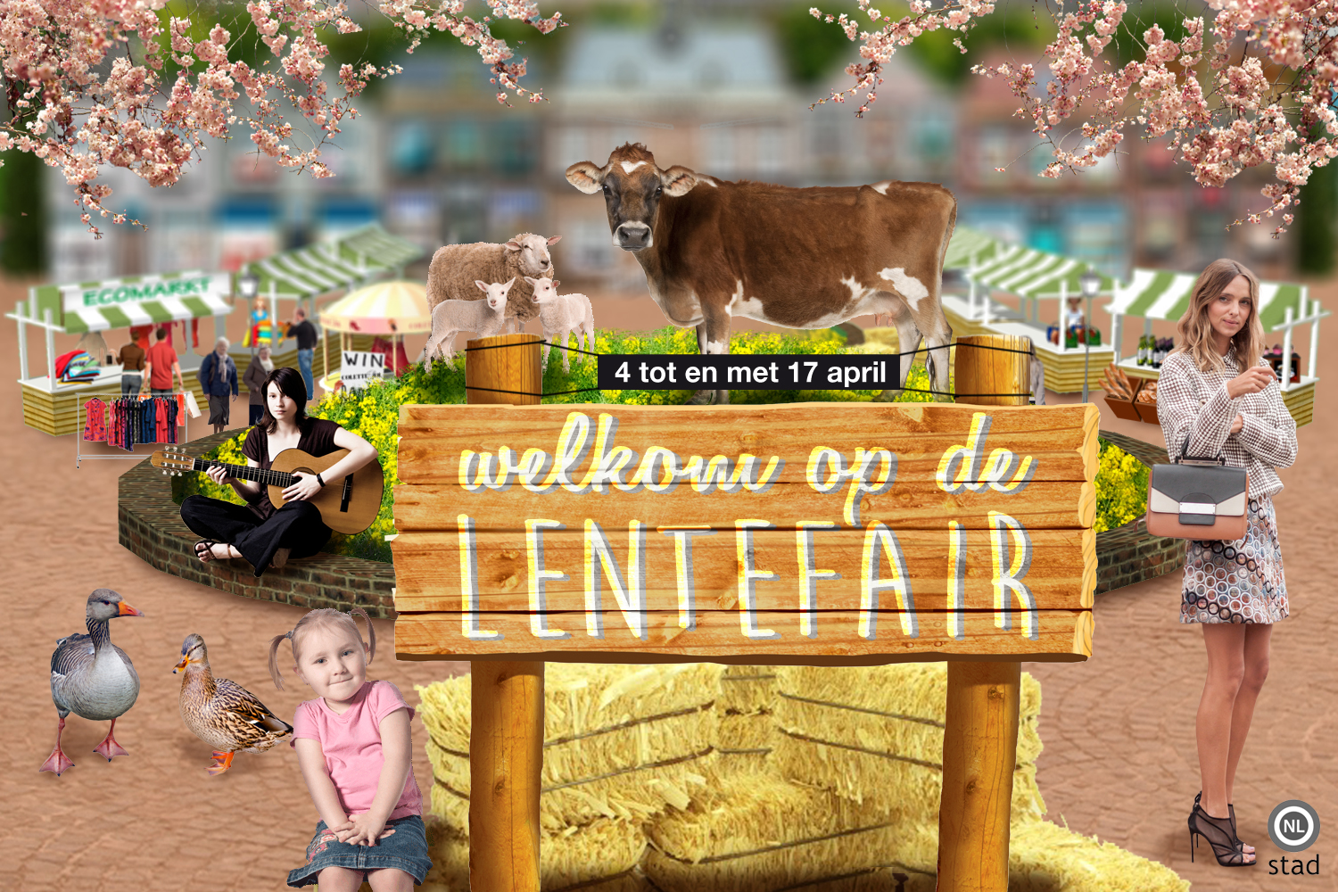 Kom je ook winkelen in Stad op de lentefair?