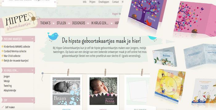 Maak en ontwerp je geboortekaartje zelf!