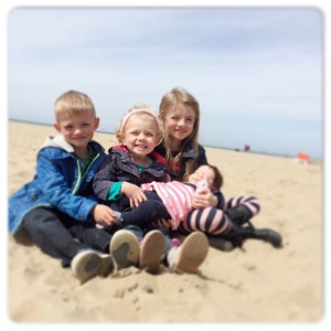 kids op het strand