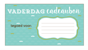 vaderdag printbare cadeaubon