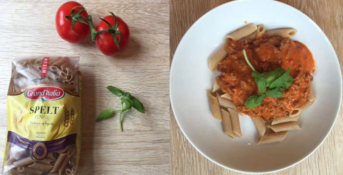 Supersnelle gezonde pasta!