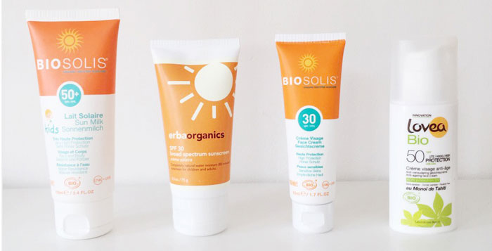 Mijn favoriete bio zonnebrandcrèmes