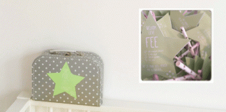 Een koffertje met je geboortekaartje