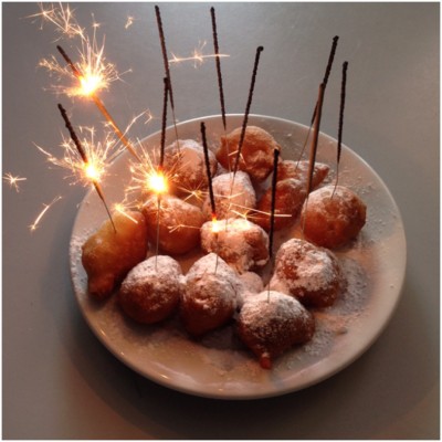 Oud & Nieuw oliebollen schaal