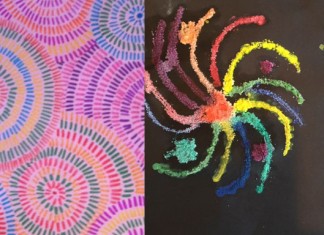 3 x vuurwerk kunstwerken maken met kinderen