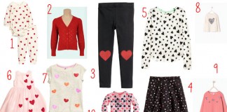 10 x kinderkleding met hartjes