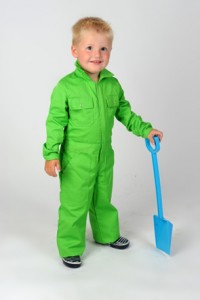 groene kinderoverall