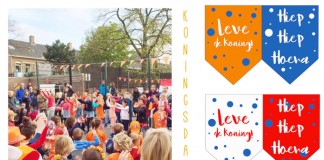 Free printable Koningsdag vlaggetjes