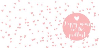 Free printable koekjes wrapper Moederdag zakje roze