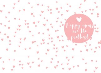 Free printable koekjes wrapper Moederdag zakje roze