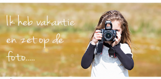 Ik ga op vakantie en zet op de foto…