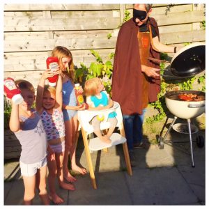 bbq heroe en de kids