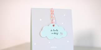 Origineel: een labels of tags geboortekaartje!