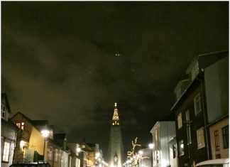 Stedentrip Reykjavik kerk reykjavik nacht