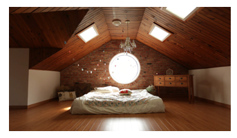 Slaapkamer op zolder