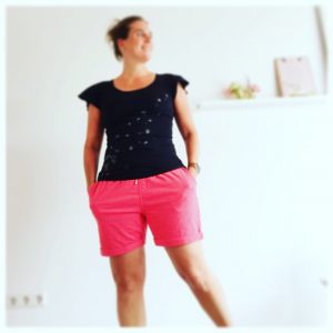 sportbroek aan roze