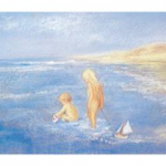 Kaart In zee spelen van Marjan van Zeyl