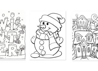 De leukste kleurplaten voor de winter