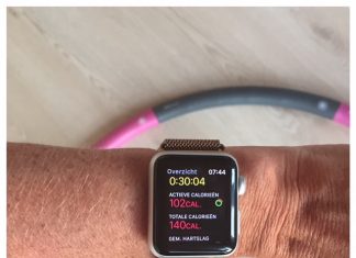 Afvallen door sporten Apple Watch hoepelen