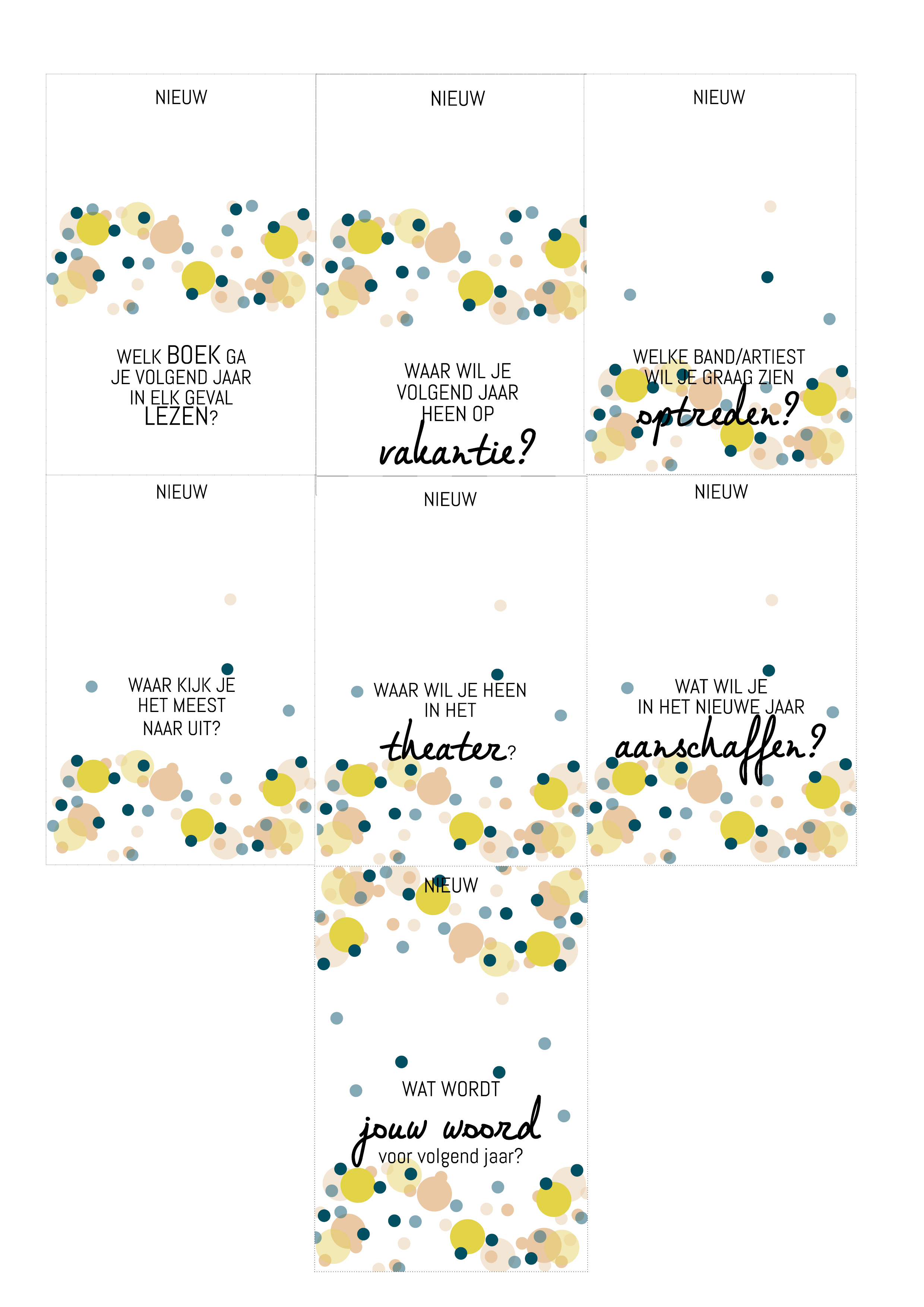 Free printable spel Oud & Nieuw Hip & Hot blogazine