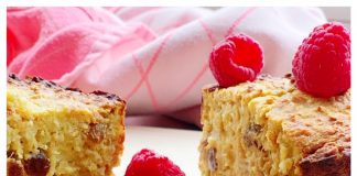 Ontbijtcake met banaan, vanille en speculaaskruiden