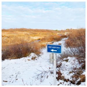 bordje onderweg naar bruarfoss waterval