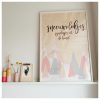 Winterposter roze 70x100cm - Afbeelding 3