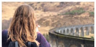 Hoe is het pad naar het Glenfinnan viaduct? schotland glennfinnan rugtas