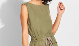 Zomerjurkjes van Esprit shopreview jurk legergroen esprit